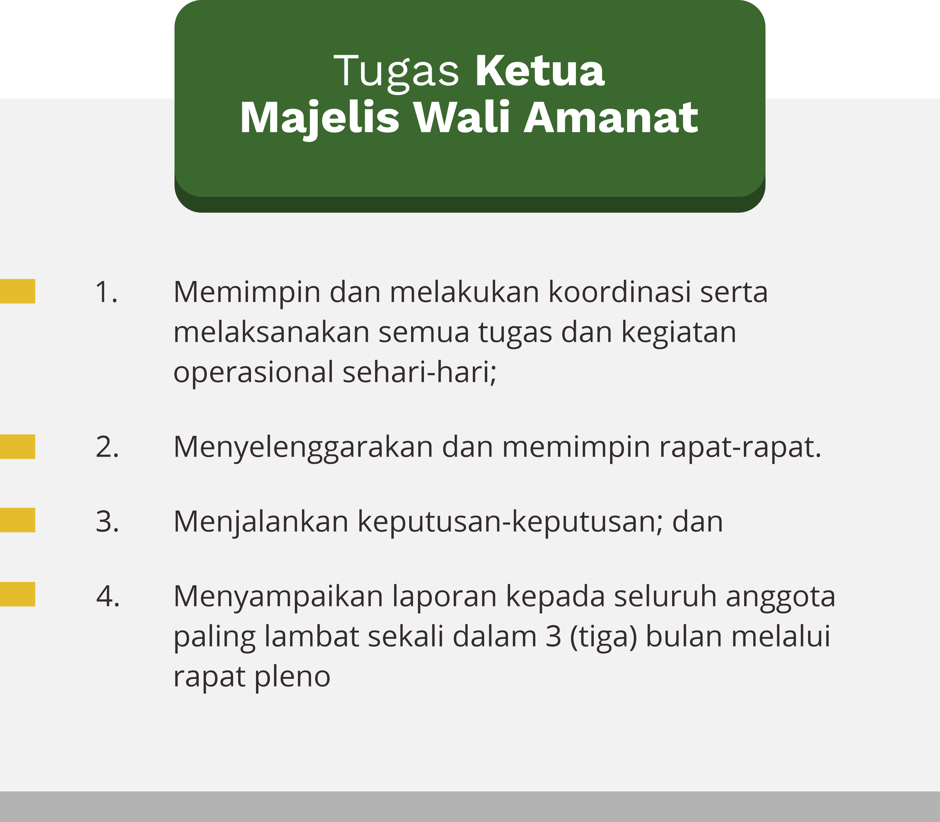 Tugas Sekretaris MWA