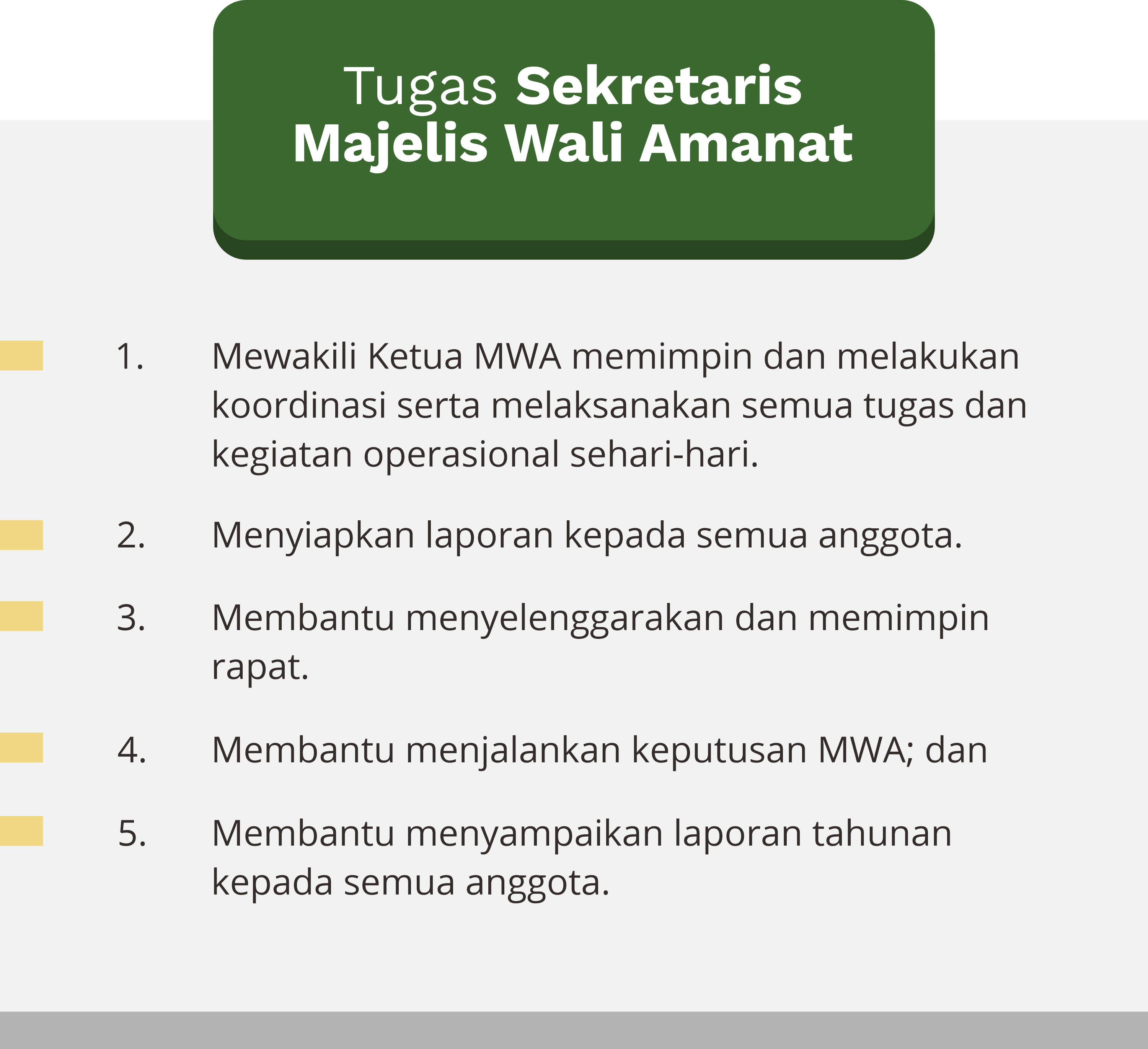 Tugas Sekretaris MWArev
